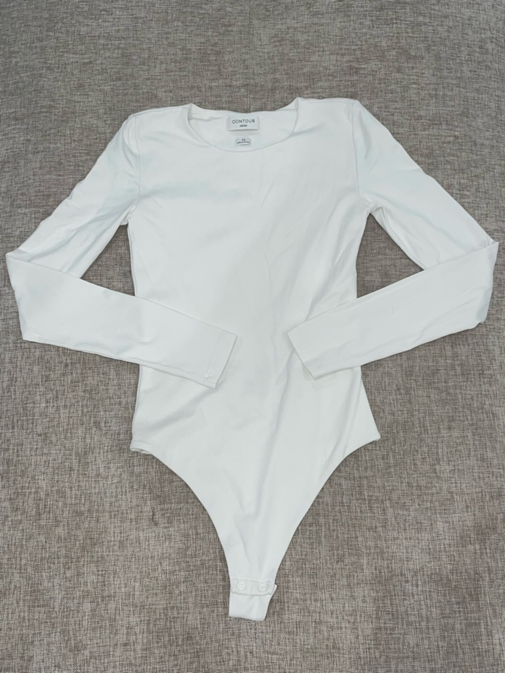 ARITZIA Long Sleeve White One-Piece Bodysuit